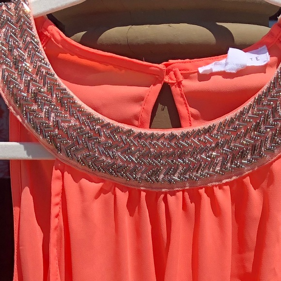 SOCIALITE TANK BLOUSE PINK WOMENS M - Picture 3 of 6